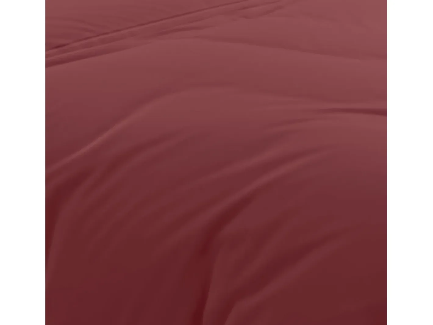 Best Soleil d'ocre Funda nórdica de algodón de 57 hilos 240x220 cm Ladrillo liso, por Rojo