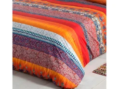 Cotton Artean Ropa De Cama-Funda nórdica INDI algodón 240x260 Cama de 150 Multicolor