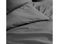 Promo Linge Ropa De Cama-Funda Nórdica Percal 240x260cm Acero 78 hilos - Confortable y Certificada Oeko-Tex Gris