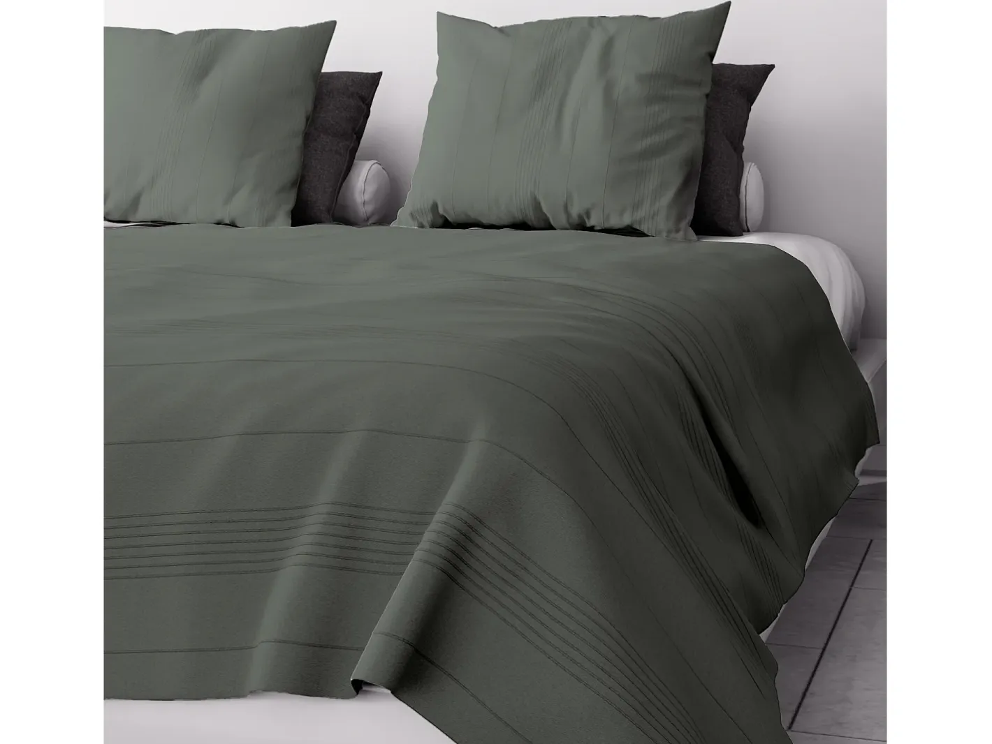 Soleil d'ocre Funda para cama o sofá 220x240 cm ADELE caqui, por Verde