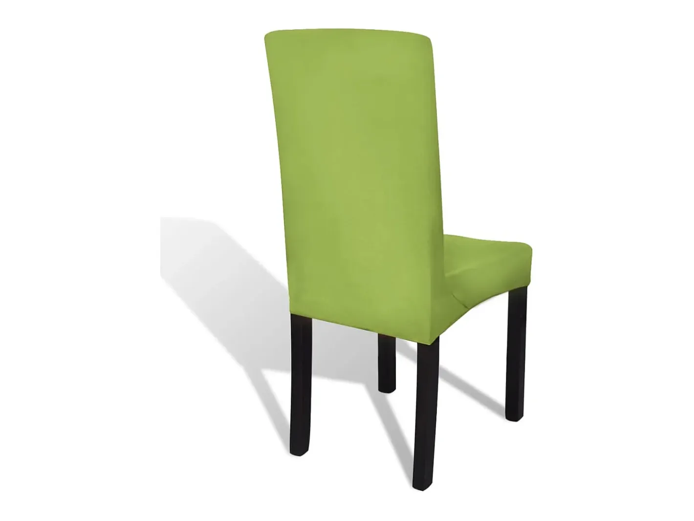 Ropa De Casa-Funda para silla elástica recta 4 unidades ES991758 Verde