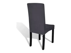 Funda para silla elástica recta 4 unidades ES919776 Gris antracita Hot