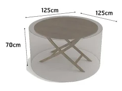 NORTENE Funda protectora para mesa redonda COVERTOP - - 125 x 125 x 70 cm Topo Clearance