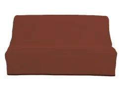 Best Soleil d'ocre Funda sofá cama de algodón PANAMA Ladrillo Naranja