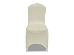 New Fundas elásticas para sillas color 100 unidades ES703786 Crema