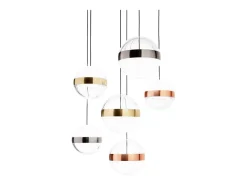 Outlet Ideal Lux GALAXY sp6, Suspensión Múltiple, Dorado