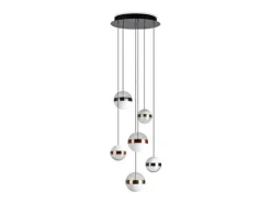 Outlet Ideal Lux GALAXY sp6, Suspensión Múltiple, Dorado