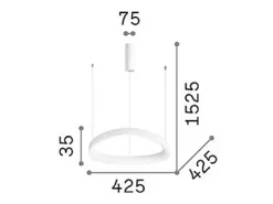 Sale Ideal Lux GEMINI SP D42 ON-OFF, Suspensión, Negro