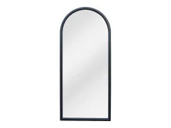 OZAIA Espejo De Pared|Espejo-Gran espejo arco de madera de paulownia, L. 80 x H. 180 cm, , EZAREL Negro
