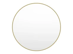 OZAIA Gran espejo de pared redondo de metal, D. 150 cm, , RONDIA Dorado New