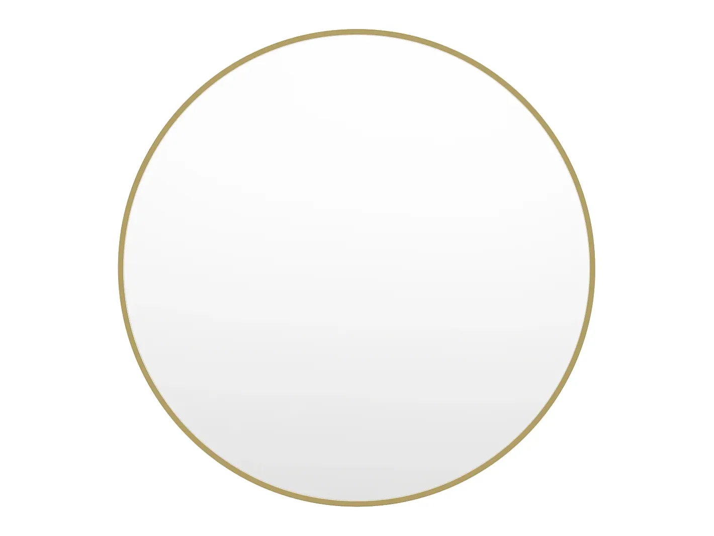OZAIA Gran espejo de pared redondo de metal, D. 150 cm, , RONDIA Dorado New