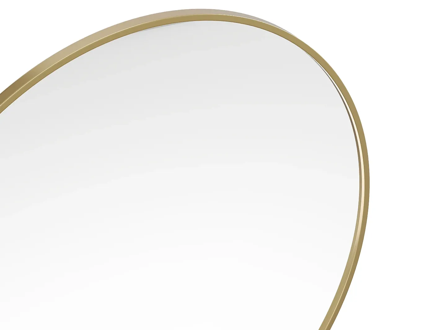 OZAIA Gran espejo de pared redondo de metal, D. 150 cm, , RONDIA Dorado New