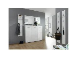 MSO Espejo De Pared|Espejo-Gran espejo lacado 134 x 63cm Alama Blanco