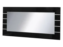 Outlet Meublorama Gran espejo LINA - 120 x 60 cm Negro