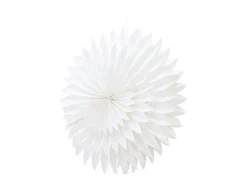 Outlet ebuy24 Gran flor de Pascua con colgante de papel claro Ø80cm de color . Blanco