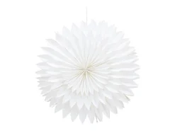 Outlet ebuy24 Gran flor de Pascua con colgante de papel claro Ø80cm de color . Blanco