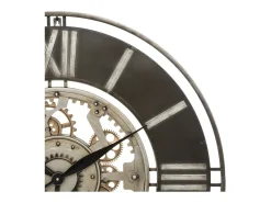 Atmosphera Gran Reloj de Pared de Metal Dorado D 70 cm Soul - Silencioso y de Moda Negro Hot