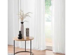 Online Douceur d'intérieur Gran Voile a Ojetes Haltona Efecto Lino Tejido Blanco