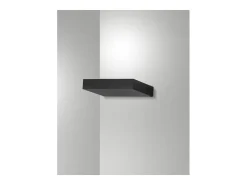 Aplique Para Pared-Guia - Aplique de pared LED Fabas Luce de aluminio - LED integrado IP20 - 24 cm Negro