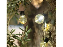 New Ledkia Guirnalda de Bombillas LED Solar Nikola 2m 6000K Blanco Frío Negro