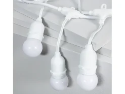 Ledkia Guirnalda Luminosa-Guirnalda Exterior con Bombillas LED E27 5.5m IP65 Blanco Blanco Multicolor