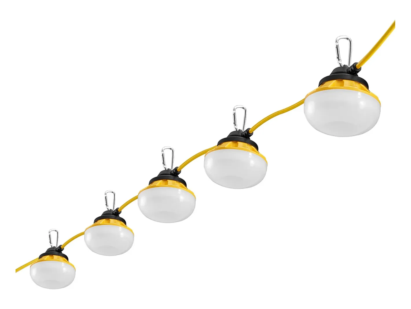 Guirnalda Luminosa-Guirnalda Luminosa, SucceBuy Guirnalda Luminosa de Obra 15,24 m 50 W 5 000 lm Impermeable Amarillo