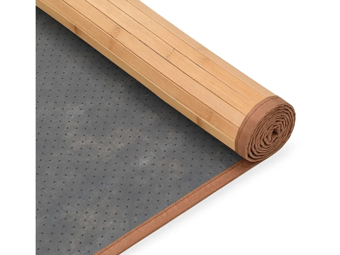 Sale Garden Furniture Hanneke Alfombra de bambú marrón 80x300 cm Marru00f3n
