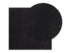 Garden Furniture Hester Alfombra de pelo corto suave lavable HUARTE 240x240 cm Negro Outlet