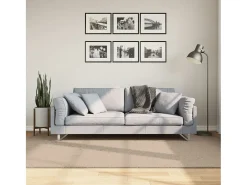 Best Garden Furniture Hester Alfombra de pelo corto suave lavable HUARTE arena 160x230 cm Marru00f3n