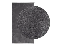 Garden Furniture Alfombra De Salón-Hester Alfombra de pelo corto suave lavable HUARTE antracita 60x110 cm Gris antracita