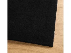 Garden Furniture Hester Alfombra de pelo corto suave lavable HUARTE 140x200 cm Negro Outlet