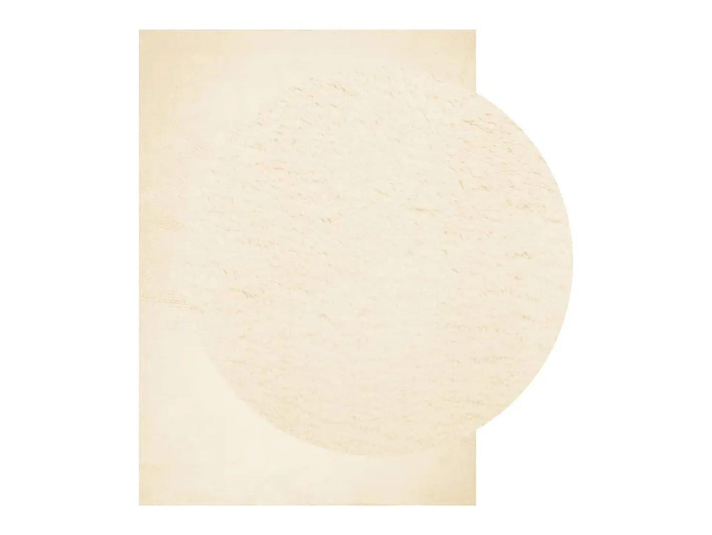 Garden Furniture Hester Alfombra de pelo corto suave lavable HUARTE 200x280 cm Crema Best