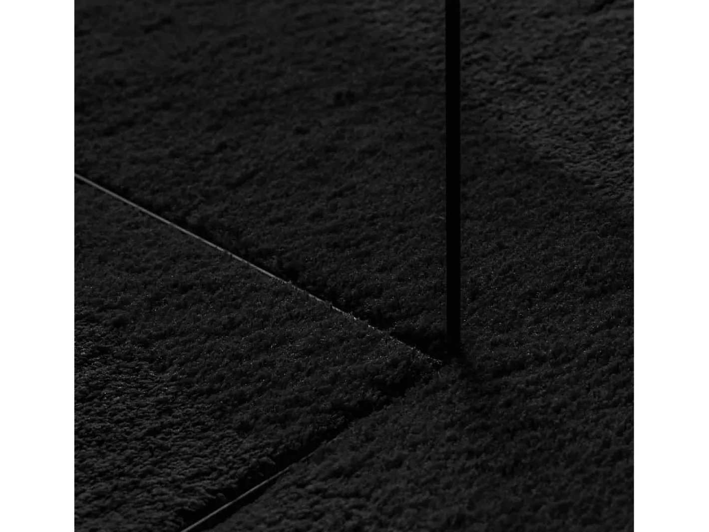 Hot Garden Furniture Hester Alfombra de pelo corto suave lavable HUARTE 200x200 cm Negro
