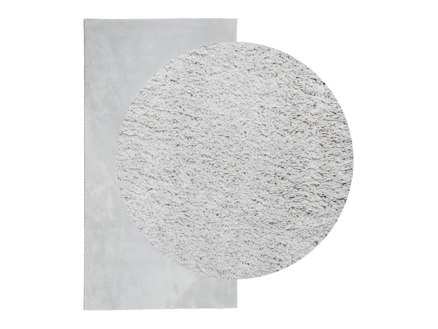 Garden Furniture Alfombra De Salón-Hester Alfombra de pelo corto suave lavable HUARTE 80x150 cm Gris