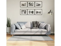 Garden Furniture Alfombra De Salón-Hester Alfombra de pelo corto suave lavable HUARTE 80x150 cm Gris
