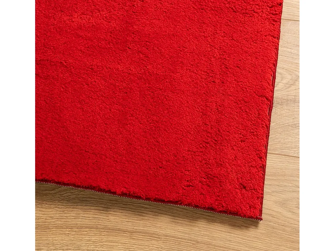 Sale Garden Furniture Hester Alfombra de pelo corto suave lavable HUARTE 140x200 cm Rojo