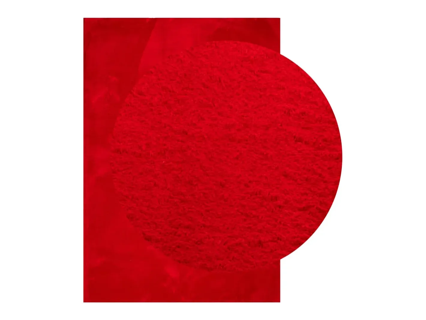 Sale Garden Furniture Hester Alfombra de pelo corto suave lavable HUARTE 140x200 cm Rojo
