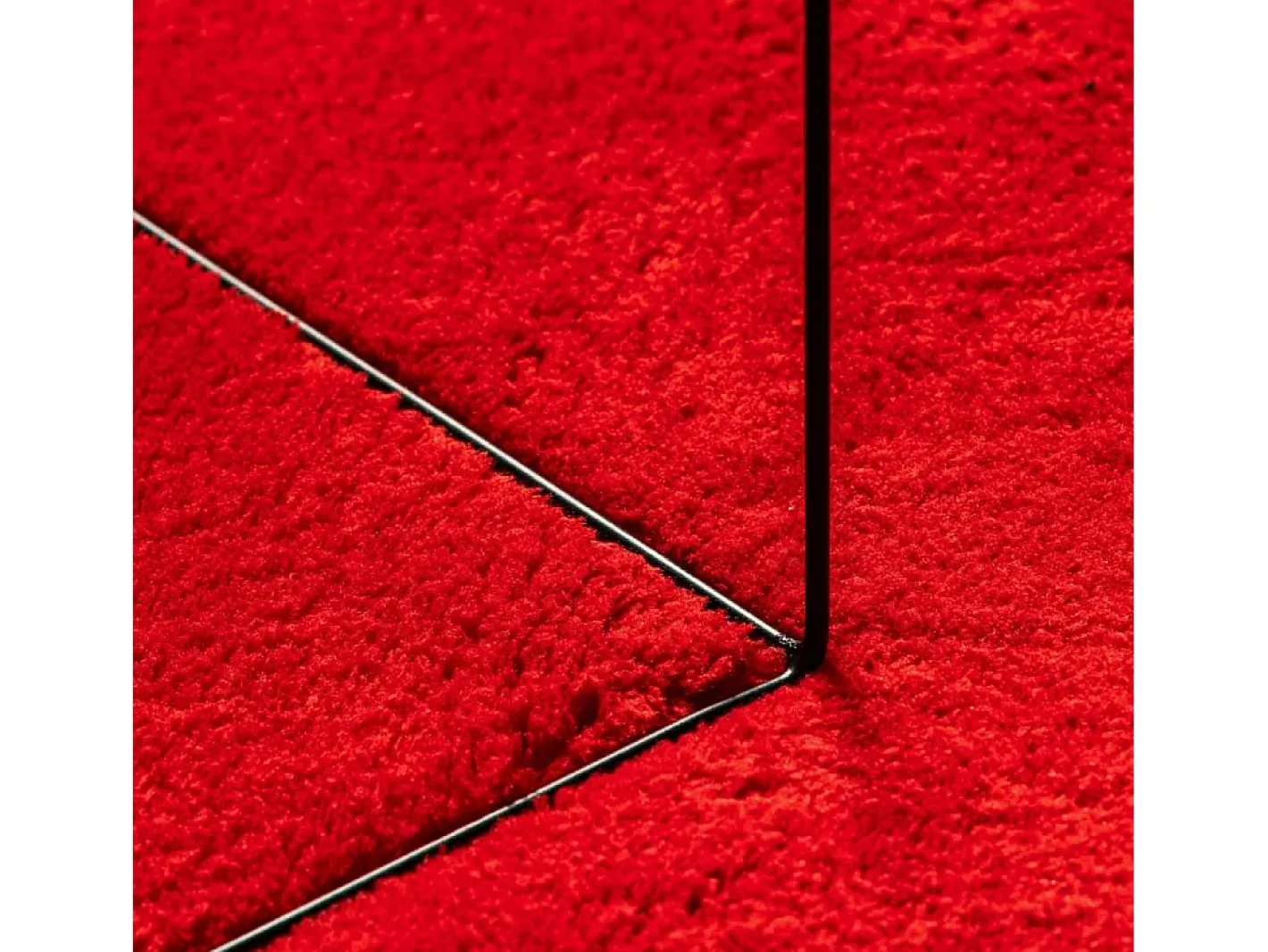 Garden Furniture Alfombra De Salón-Hester Alfombra de pelo corto suave lavable HUARTE 160x160 cm Rojo