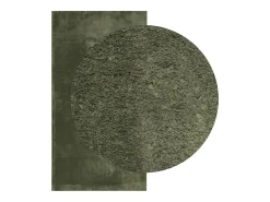 Garden Furniture Hester Alfombra pelo corto suave lavable HUARTE bosque 60x110 cm Verde New
