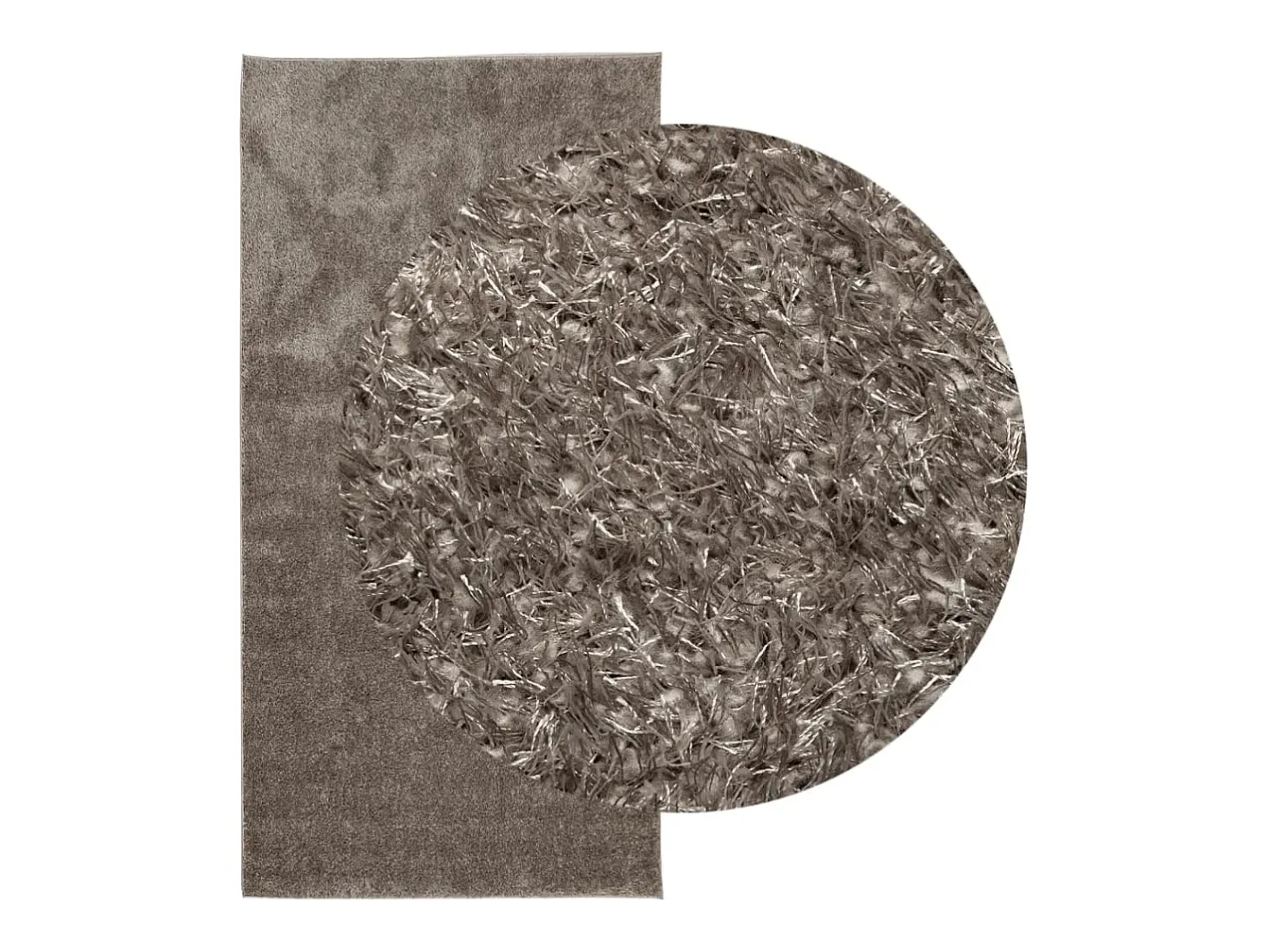 Garden Furniture Alfombra De Salón-High Point Alfombra pelo largo aspecto brillante ISTAN 100x200 cm Gris