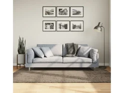 New Garden Furniture High Point Alfombra pelo largo aspecto brillante ISTAN 140x200 cm Gris