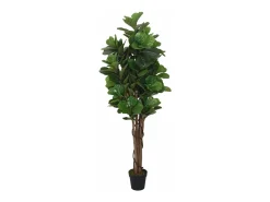 Higuera de hojas de violín artificial 96 hojas 80 cm ES813767 Verde Online
