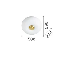 Discount Ideal Lux Arizona - Lámpara de techo empotrada 5 luces Blanca Blanco