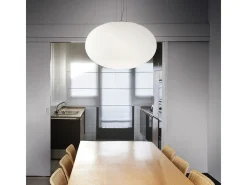 Ideal Lux Candy - Lámpara colgante de techo de 1 globo mediano, blanca, E27 Blanco