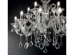 Ideal Lux Colossal - Lámpara de araña de 15 luces de vidrio , E14 Transparente Sale