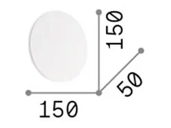 Ideal Lux Aplique Para Pared-Cover - Aplique LED 1 luz Negro