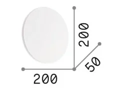 Ideal Lux Aplique Para Pared-Cover - Aplique LED 1 luz Negro