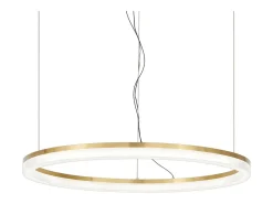 Discount Ideal Lux CROWN Lámpara de Techo Colgante LED Integrada Latón 4300Lm 3000K Camel