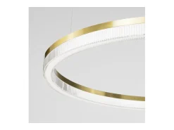 Ideal Lux Lámpara Suspendida-CROWN Plafón Colgante LED Integrado Latón 3000Lm 3000K Camel