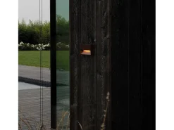Ideal Lux Iluminación Exterior-DEDRA Aplique LED Integrado para Exterior Rectángulo Empotrado Café 160Lm 3000K IP65 Marru00f3n
